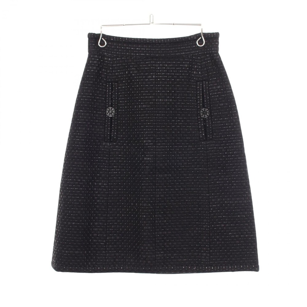 Chanel Coco Mark Button Tweed Skirt #34 #344996C56B